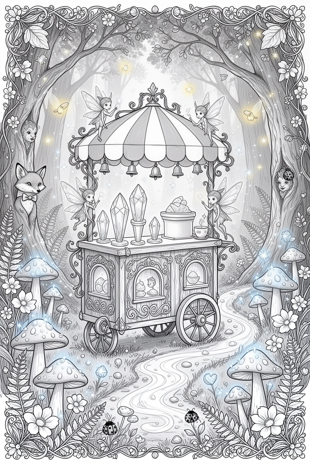 Sweetest Magic Ever Printable coloring page.