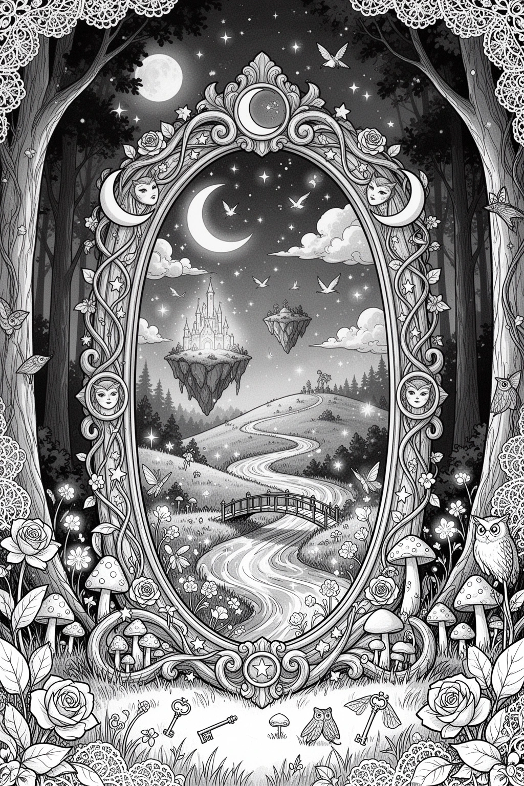 Mirror, Mirror, Magic Galore coloring page.