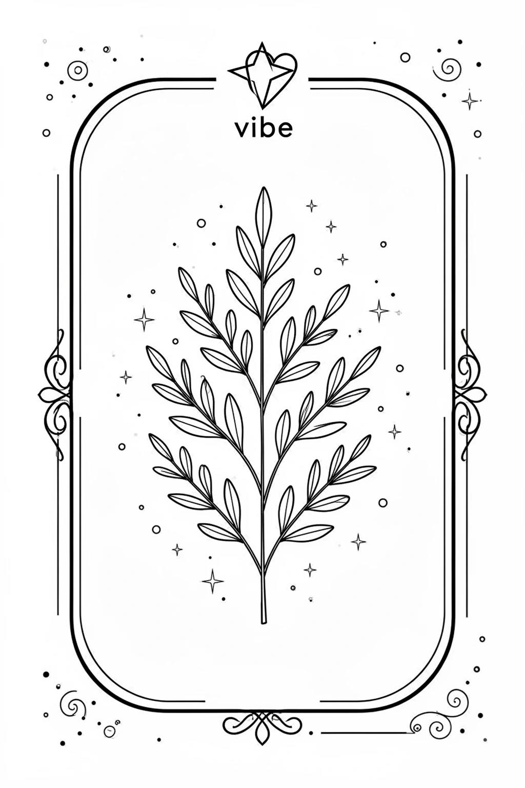 Aesthetic Decor coloring page | Modern Minimal Vibes.