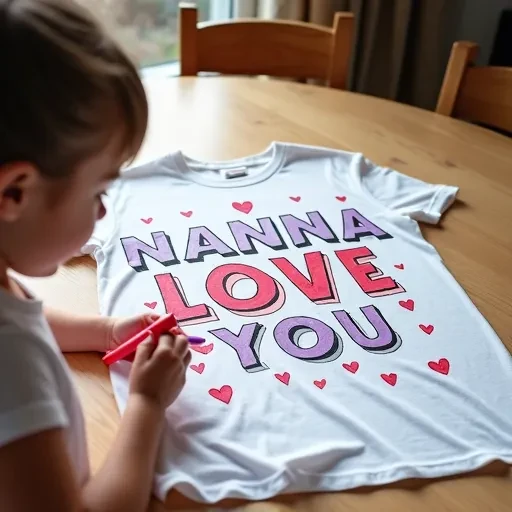Nanna Love You Shirt Coloring Page
