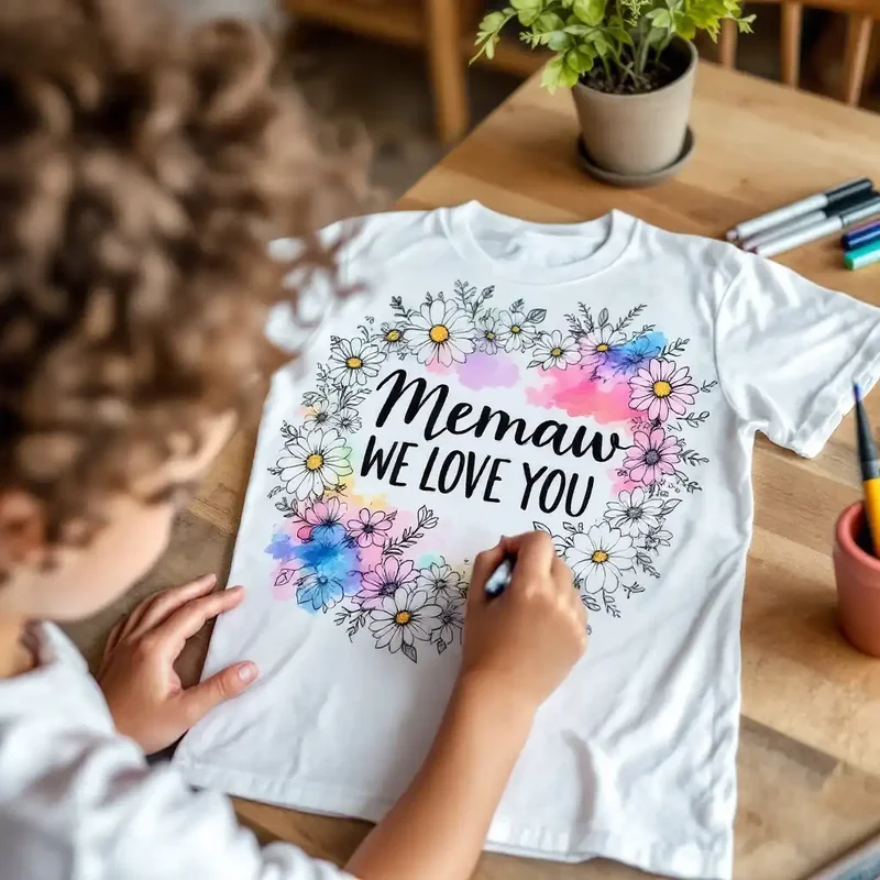 Memaw Coloring Shirt
